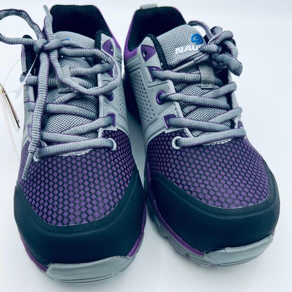 Nautilus Safety Footwear Zephyr CT Grey Purple Women's Size 4 D Wide New w Box - Picture 4 of 12
